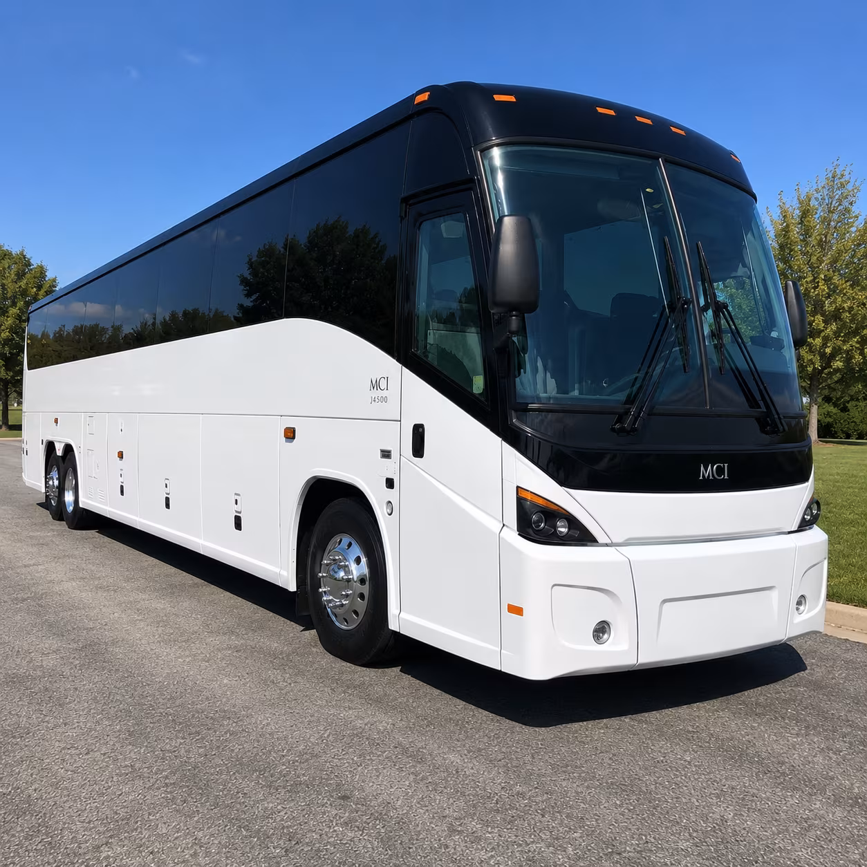 elk grove charter bus rental exterior