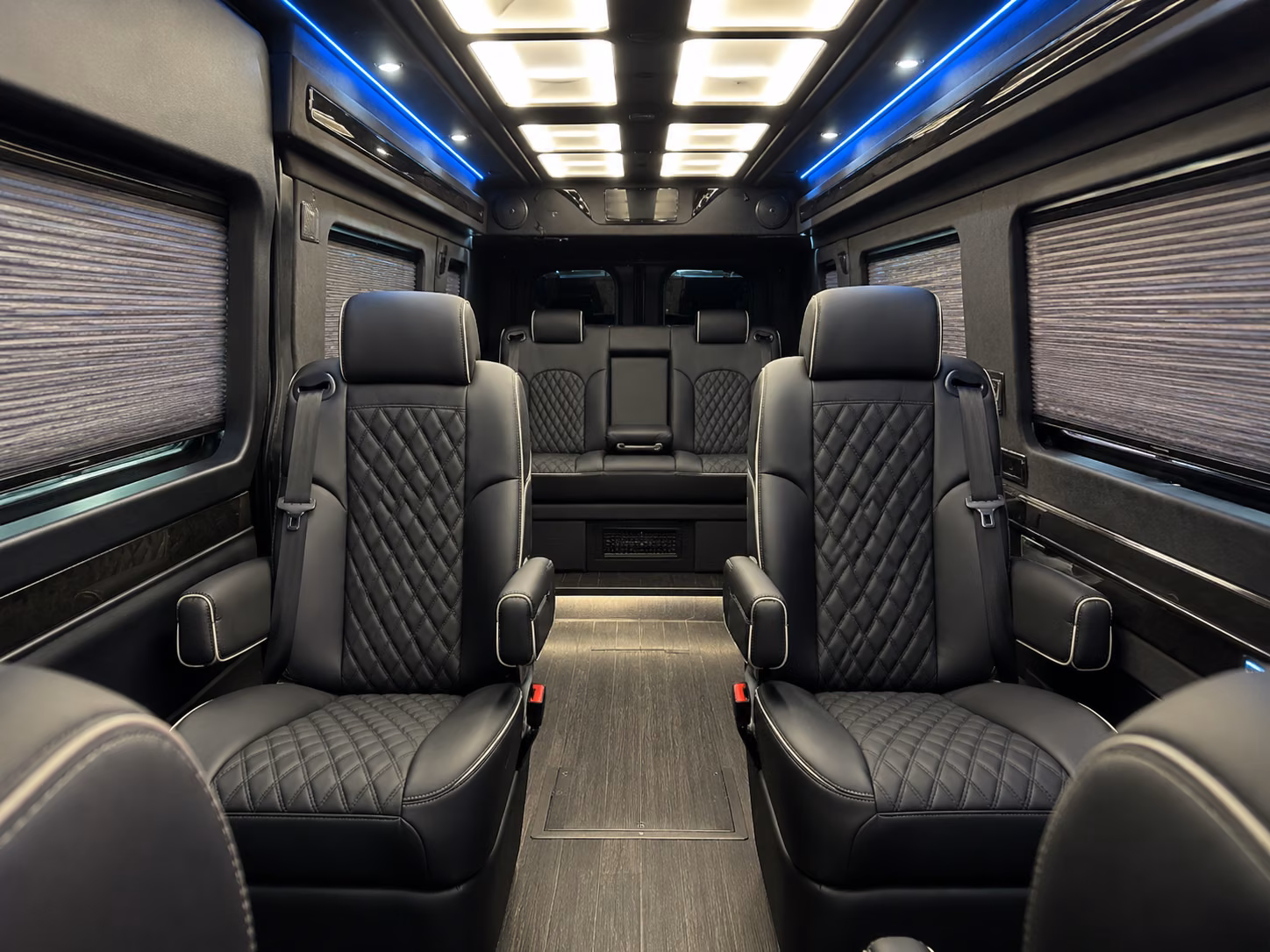 sprinter van with driver inside